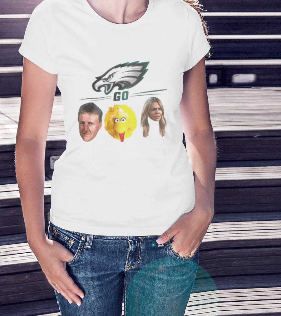 Philadelphia Eagles Go Birds Larry Bird Big Bird The Bird T-Shirt
