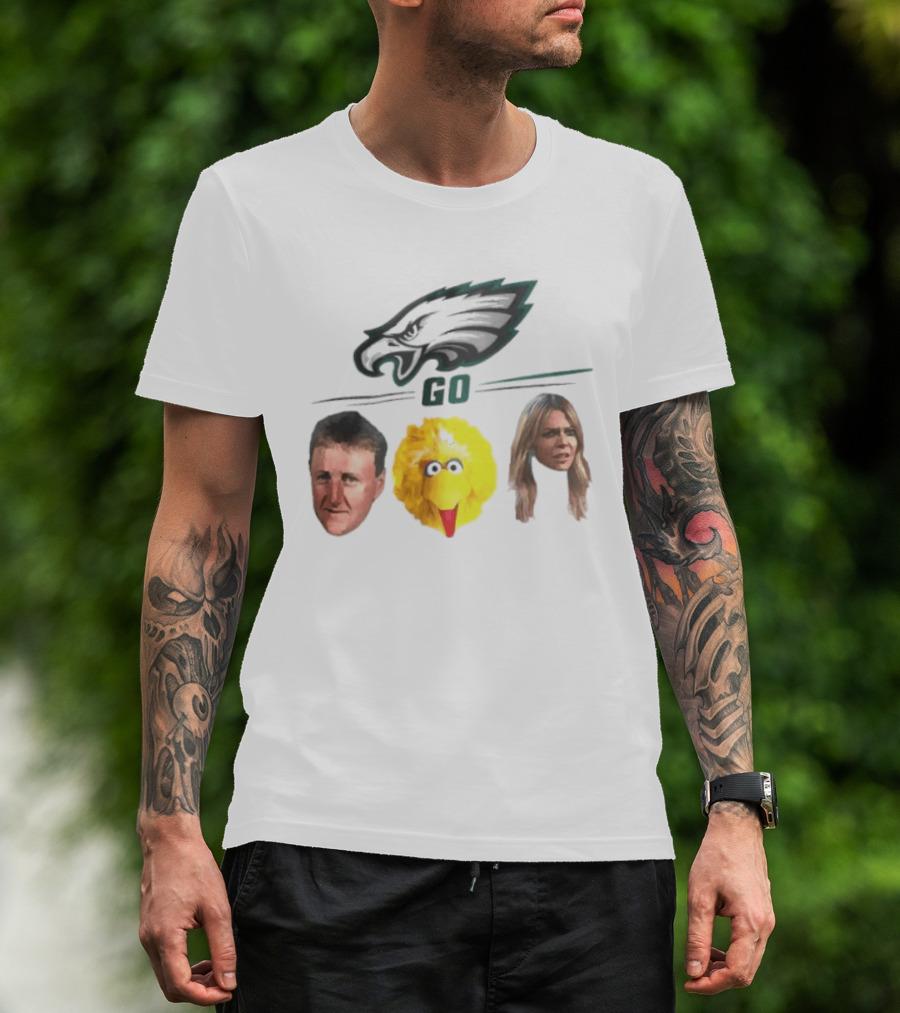 Philadelphia Eagles Go Birds Larry Bird Big Bird The Bird T-Shirt