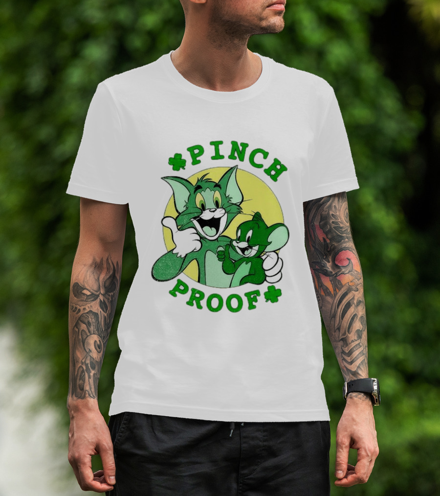 Tom And Jerry Pinch Proof St. Patrick's Day Celebration T-Shirt