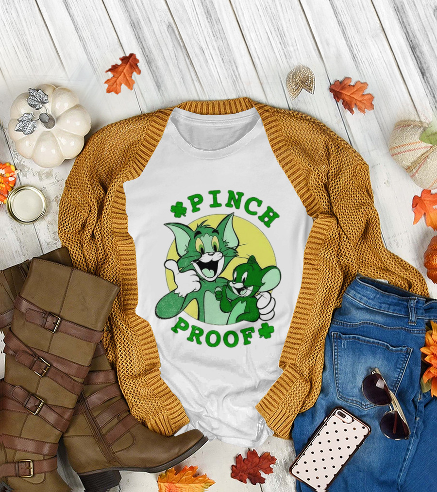 Tom And Jerry Pinch Proof St. Patrick's Day Celebration T-Shirt