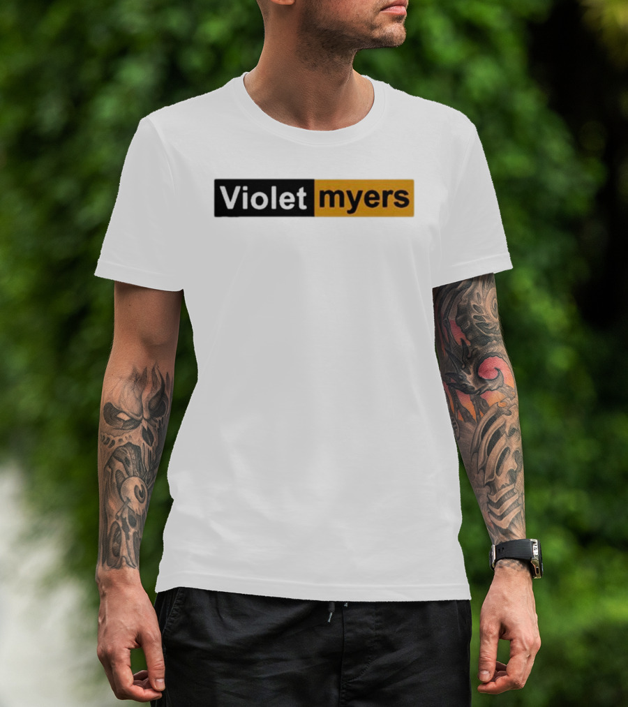 Violet Myers Black And Orange T-Shirt