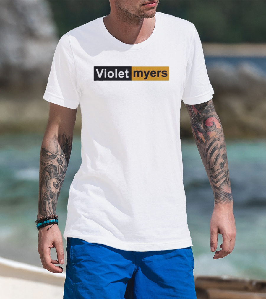 Violet Myers Black And Orange T-Shirt