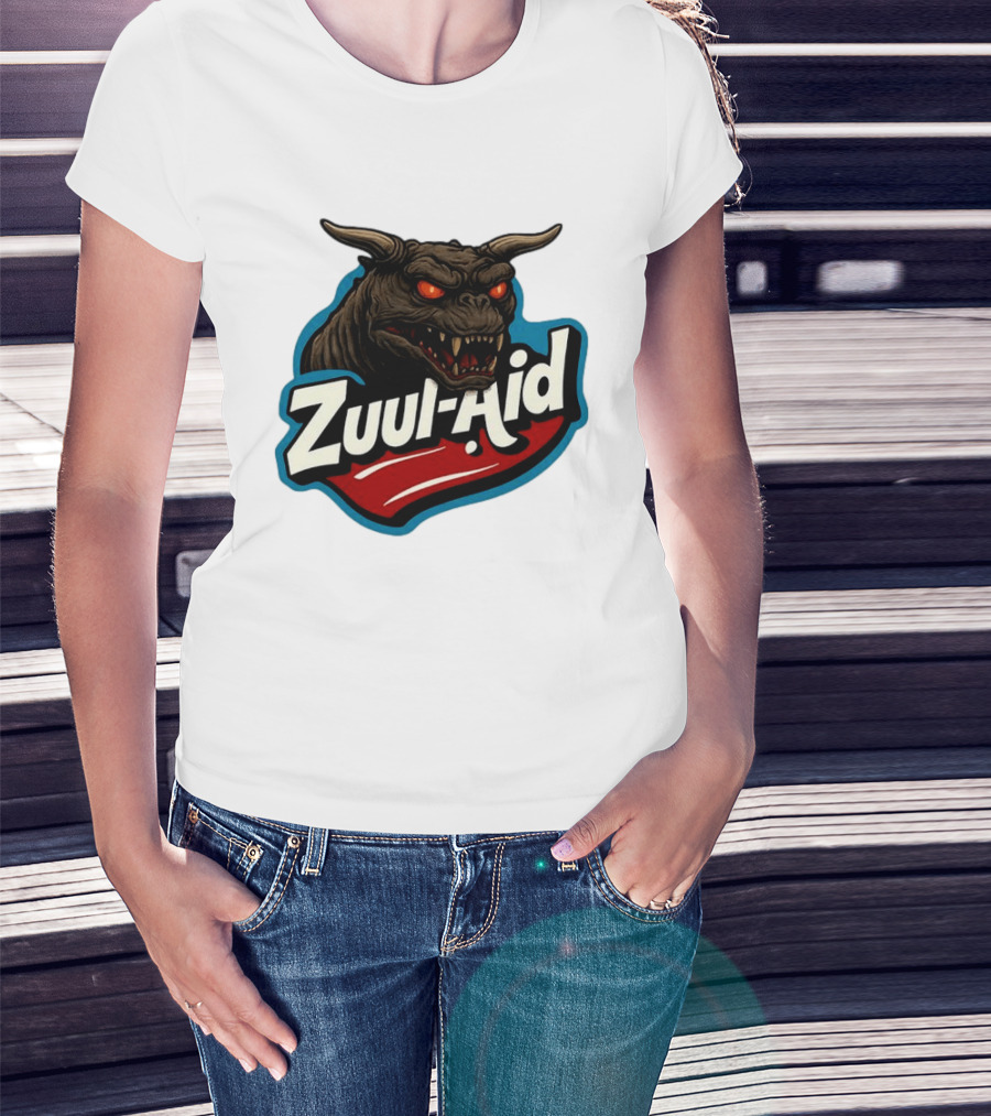 Zuul Aid Ghostbusters Demon Red Eyes Monster T-Shirt