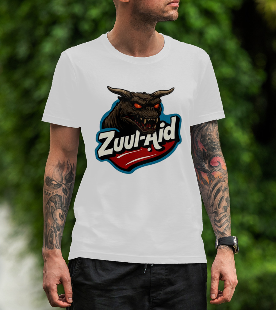 Zuul Aid Ghostbusters Demon Red Eyes Monster T-Shirt