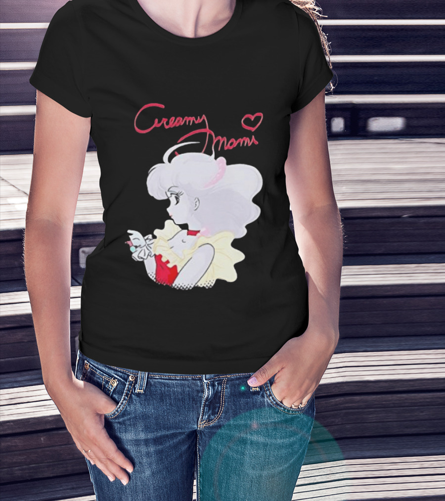 Magical Angel Creamy Mami Anime Character With Heart And Butterfly T-Shirt