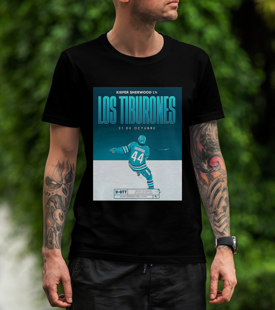 Kiefer Sherwood En Los Tiburones 31 De Octubre V OTT Nueva Calaverita De Azúcar Incluida T-Shirt