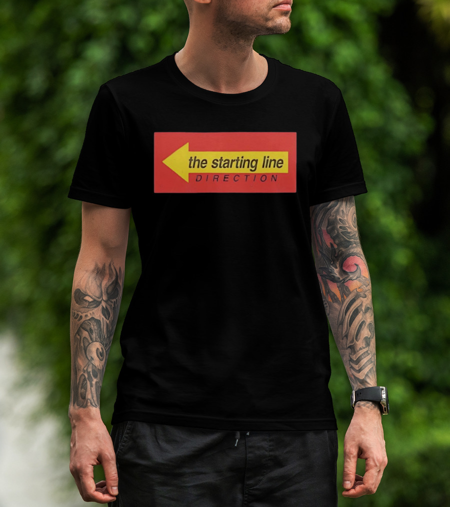 The Starting Line Direction Pop Punk Band Yellow Arrow T-Shirt