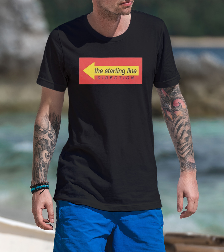 The Starting Line Direction Pop Punk Band Yellow Arrow T-Shirt