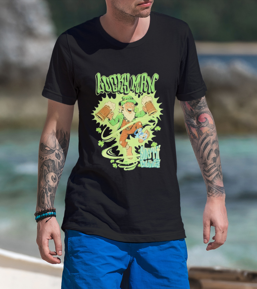 Lucky Man Leprechaun Youth Culture More Than Movement St Patricks Day T-Shirt
