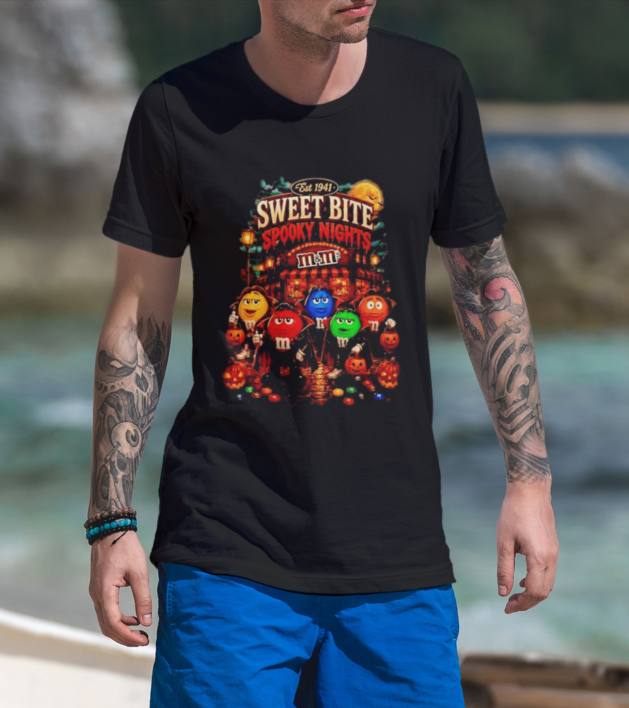 Est 1941 M&M's Sweet Bite Spooky Nights Halloween T-Shirt