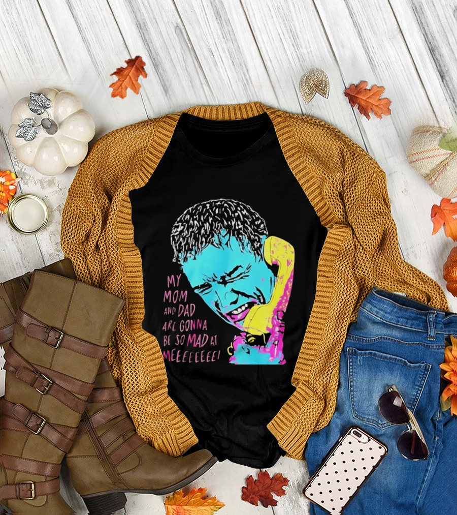 My Mom And Dad Are Gonna Be So Mad At Me Kevin McCallister Home Alone Phone Scene Retro Pop T-Shirt