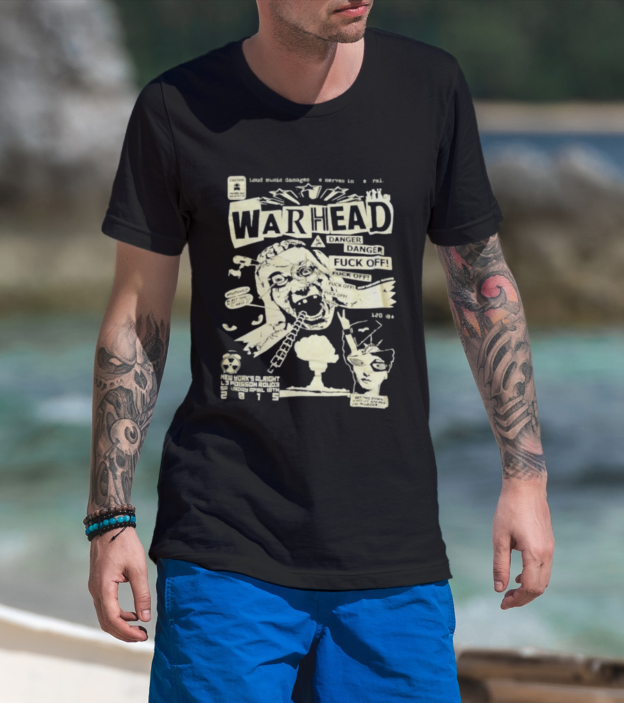 Warhead New York's Alright Crossboro Bridge Hardcore Distressed Danger T-Shirt