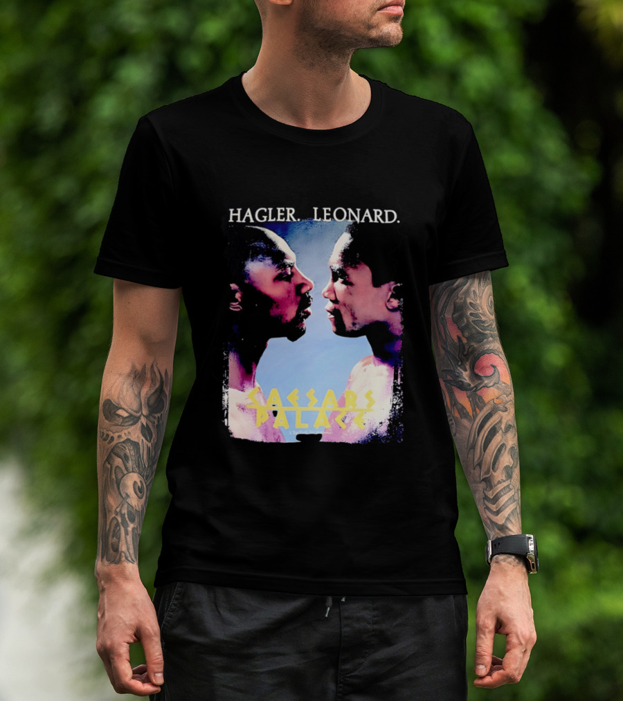 Hagler Leonard Caesars Palace Boxing Match Showdown T-Shirt