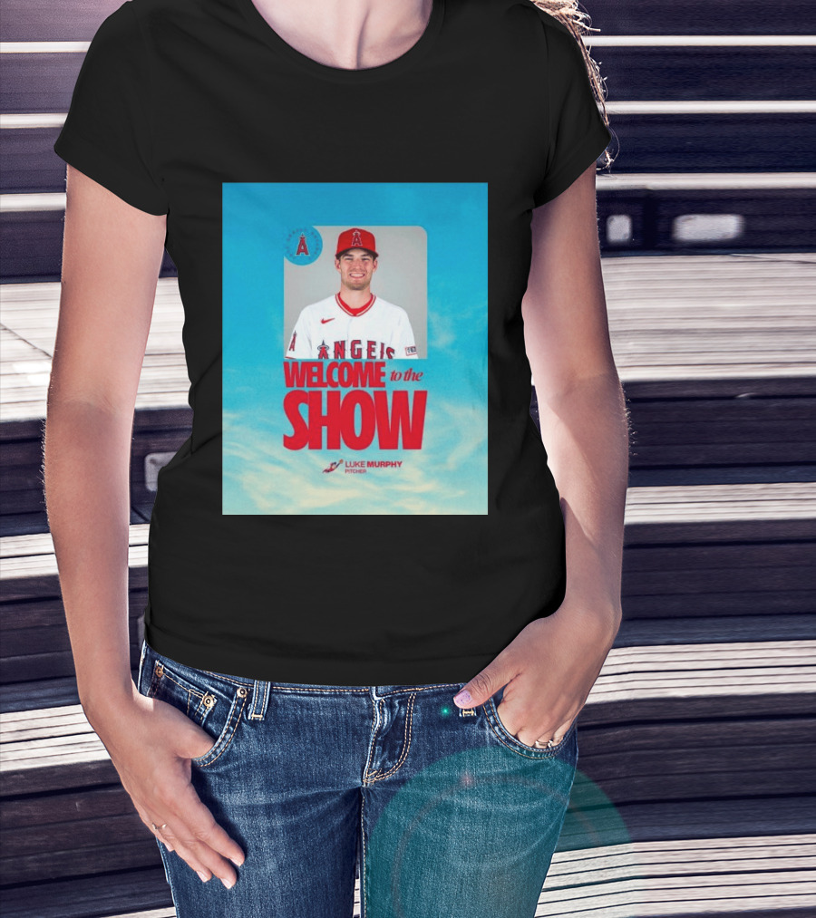 Welcome To The Show Luke Murphy Angels Pitcher T-Shirt