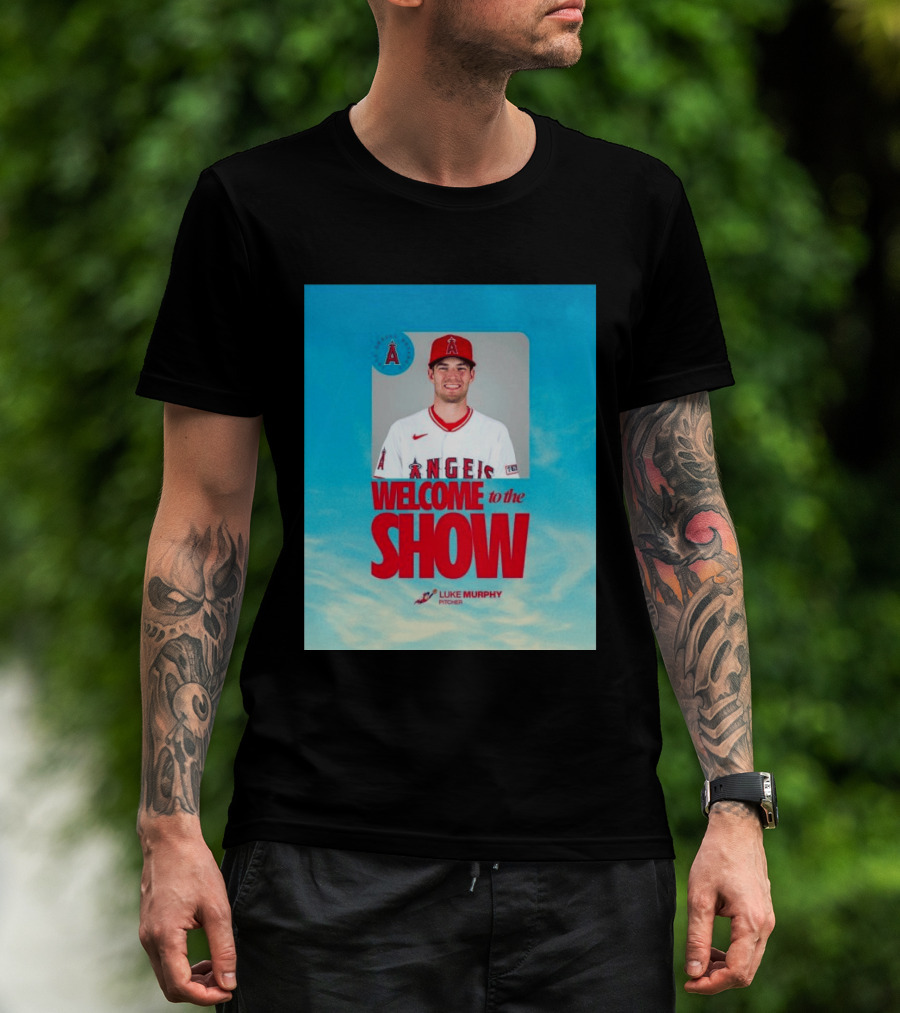 Welcome To The Show Luke Murphy Angels Pitcher T-Shirt