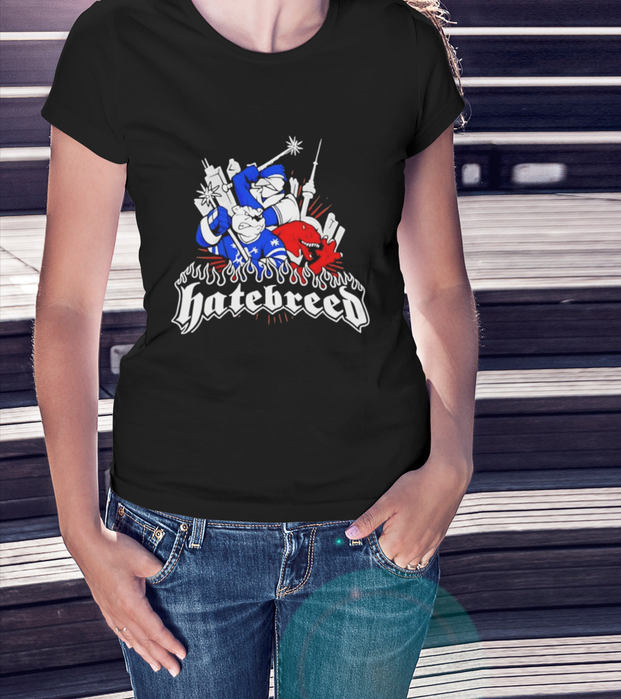 Hatebreed Toronto Maple Leafs Raptors CN Tower Hardcore Mashup T-Shirt