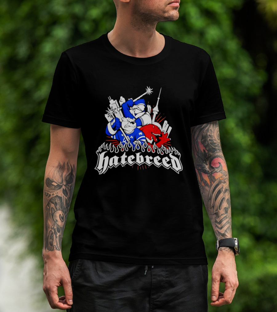 Hatebreed Toronto Maple Leafs Raptors CN Tower Hardcore Mashup T-Shirt