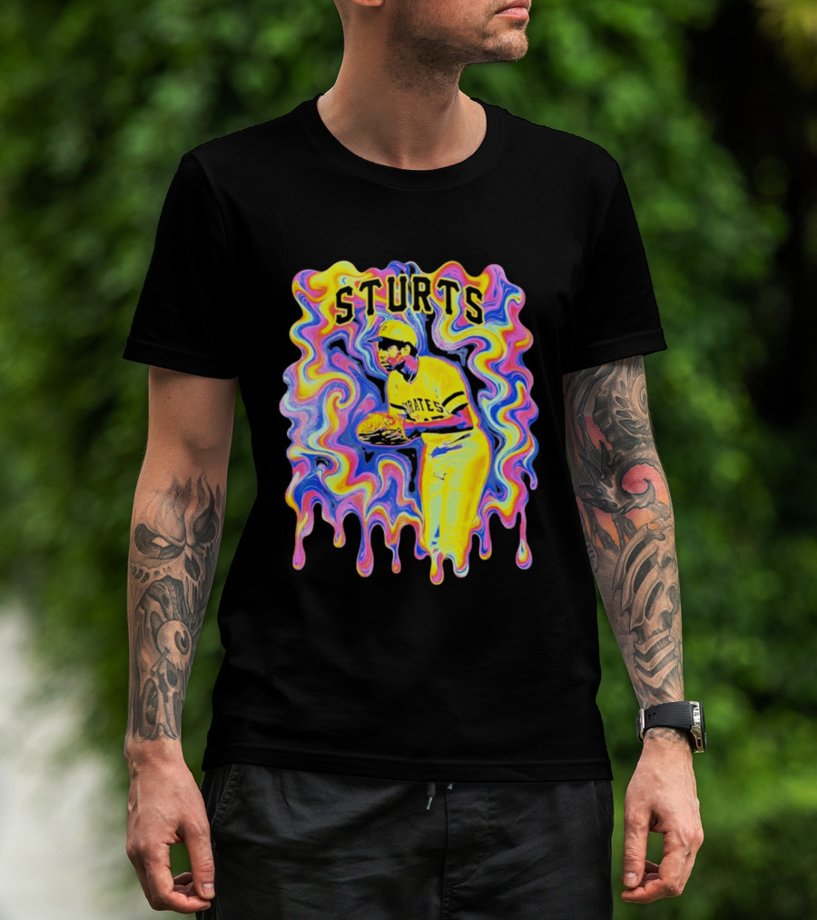 Sturts Willie Stargell Pittsburgh Pirates Psychedelic T-Shirt
