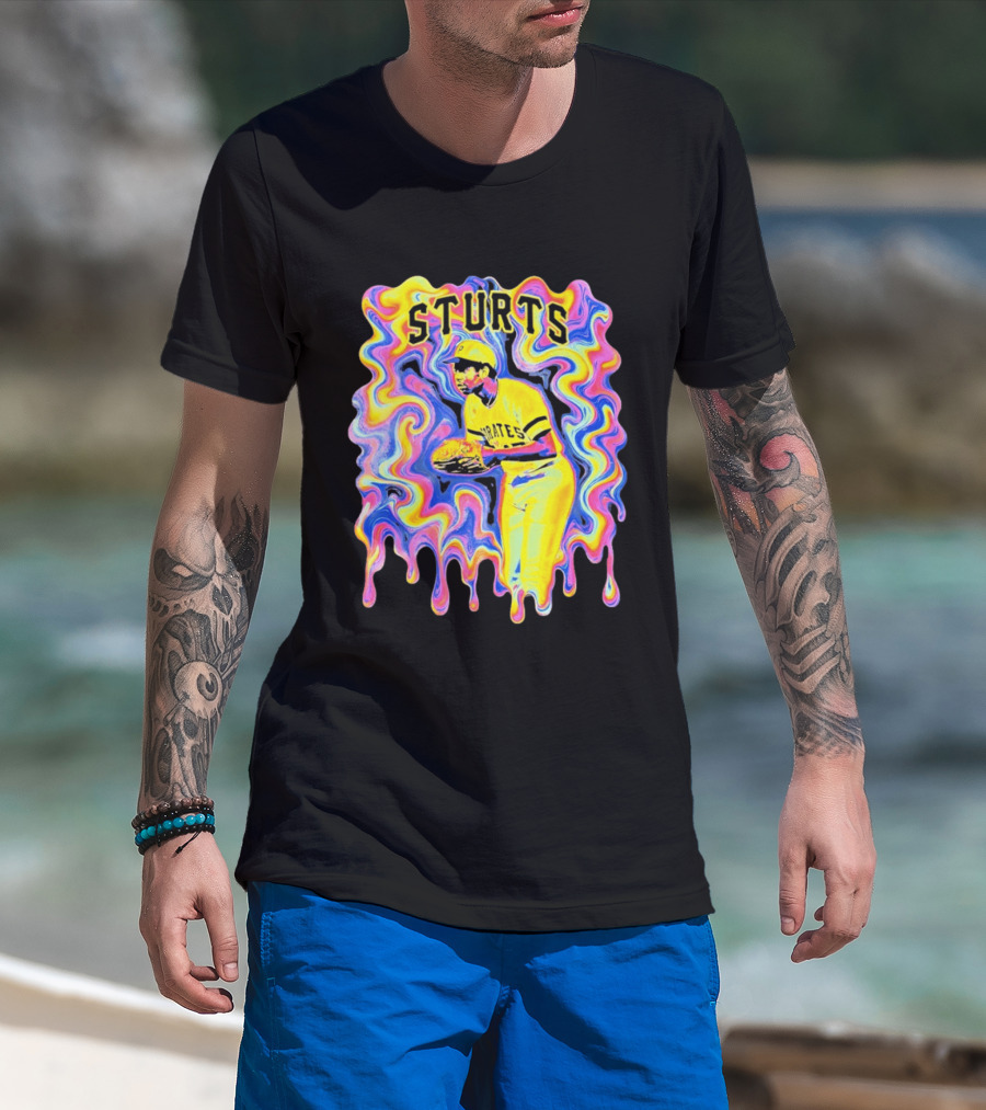Sturts Willie Stargell Pittsburgh Pirates Psychedelic T-Shirt