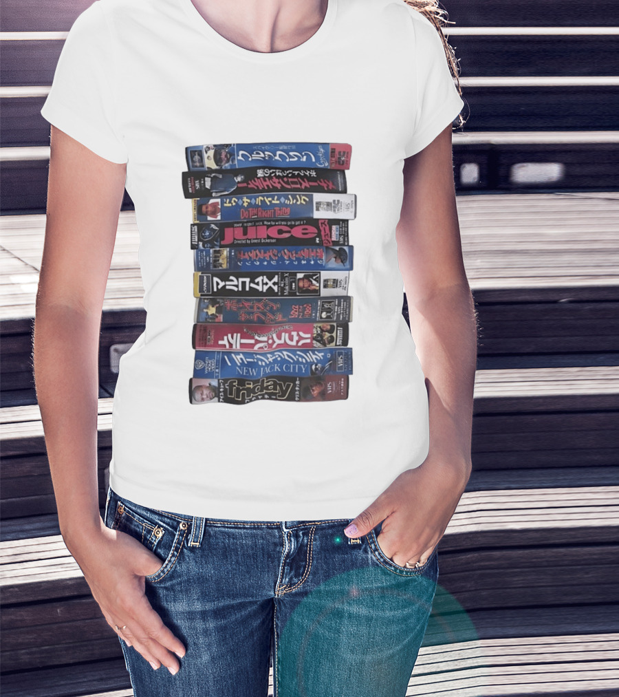 Friday Malcolm X Boyz N The Hood Juice Do The Right Thing New Jack City VHS Collection T-Shirt