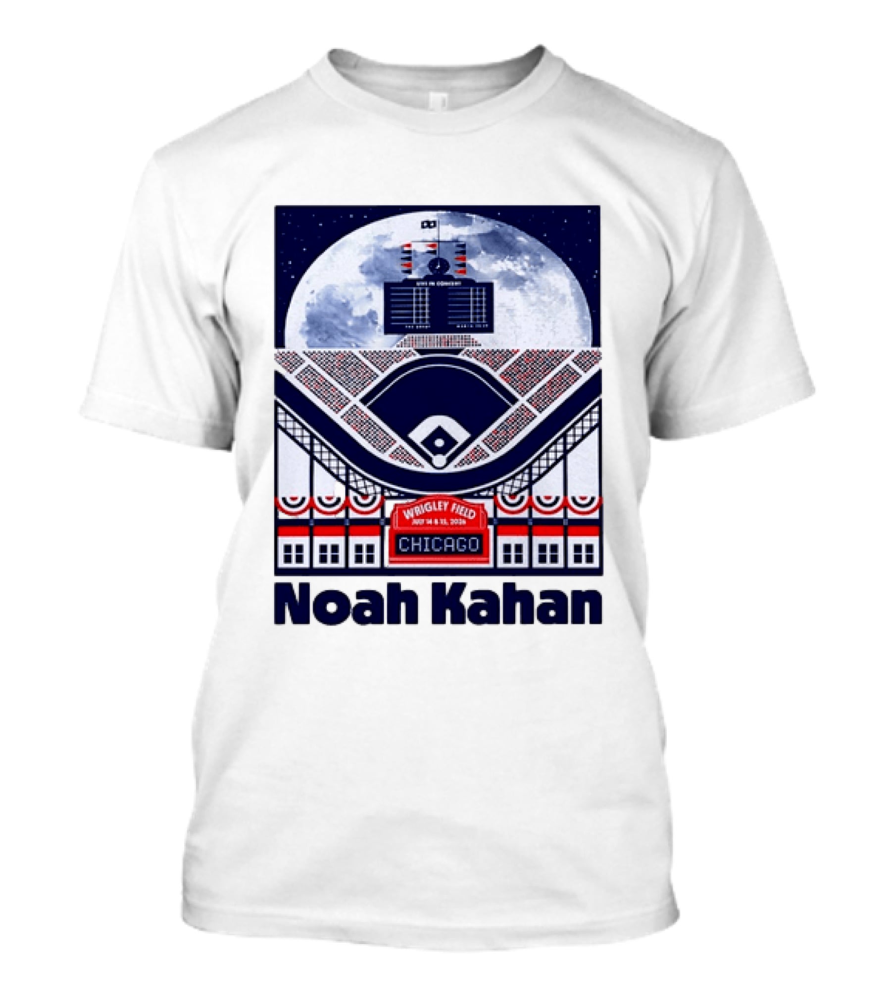 Noah Kahan Live In Concert Wrigley Field July 14 15 2023 Chicago T-Shirt