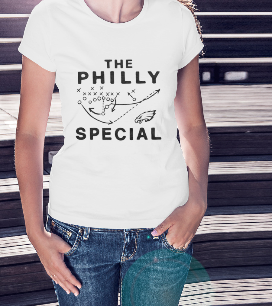 The Philly Special Philadelphia Eagles Iconic Football Play Diagram T-Shirt