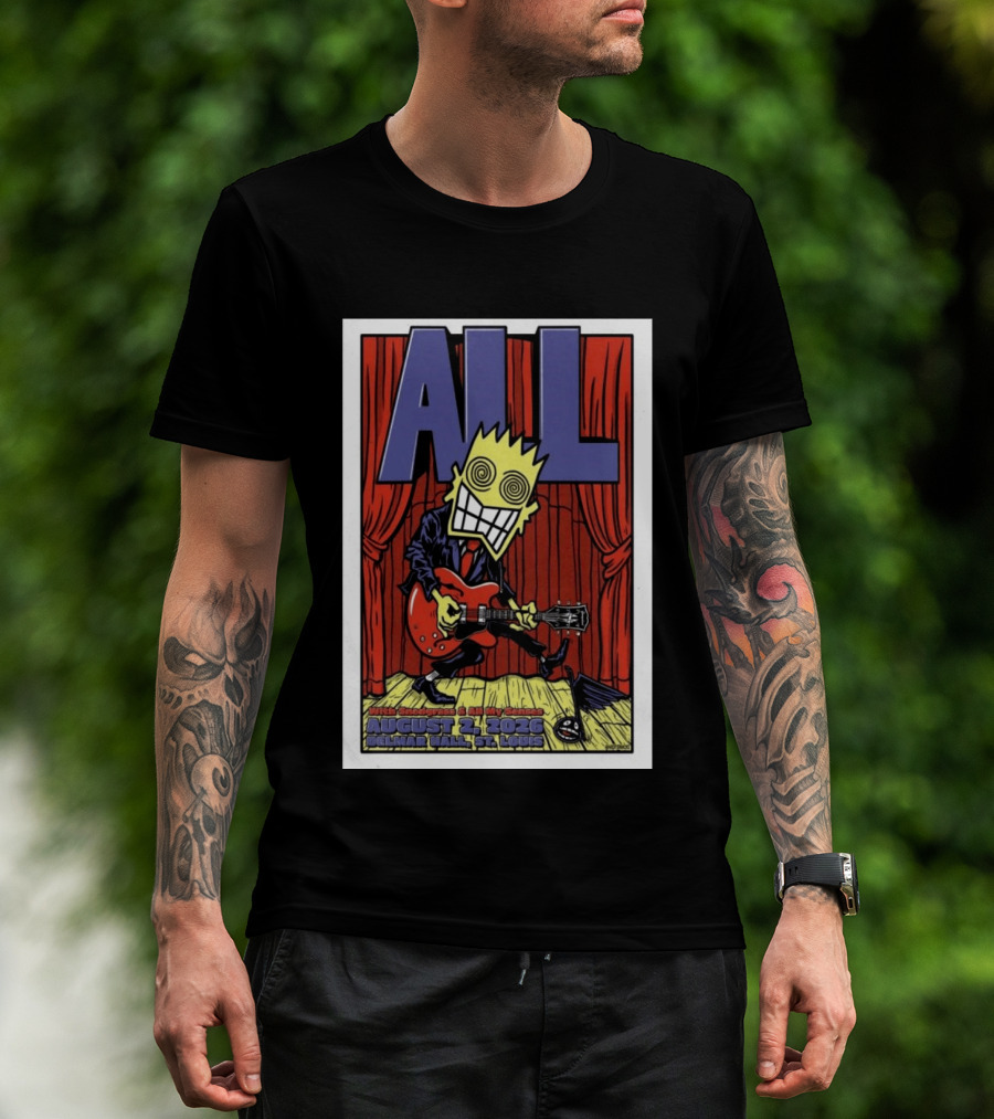 ALL Band August 21 2026 Delmar Hall St Louis With Snodgrass And All My Senses T-Shirt