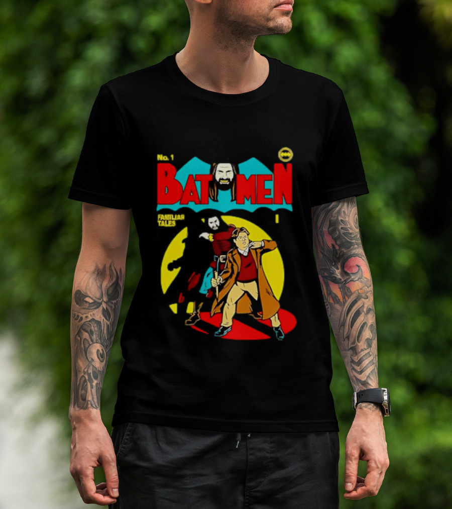No 1 Bat Men Familiar Tales What We Do In The Shadows T-Shirt