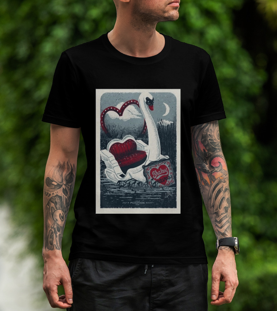 Shakey Graves Pickathon Swan Boat July 31 August 1 Concert T-Shirt