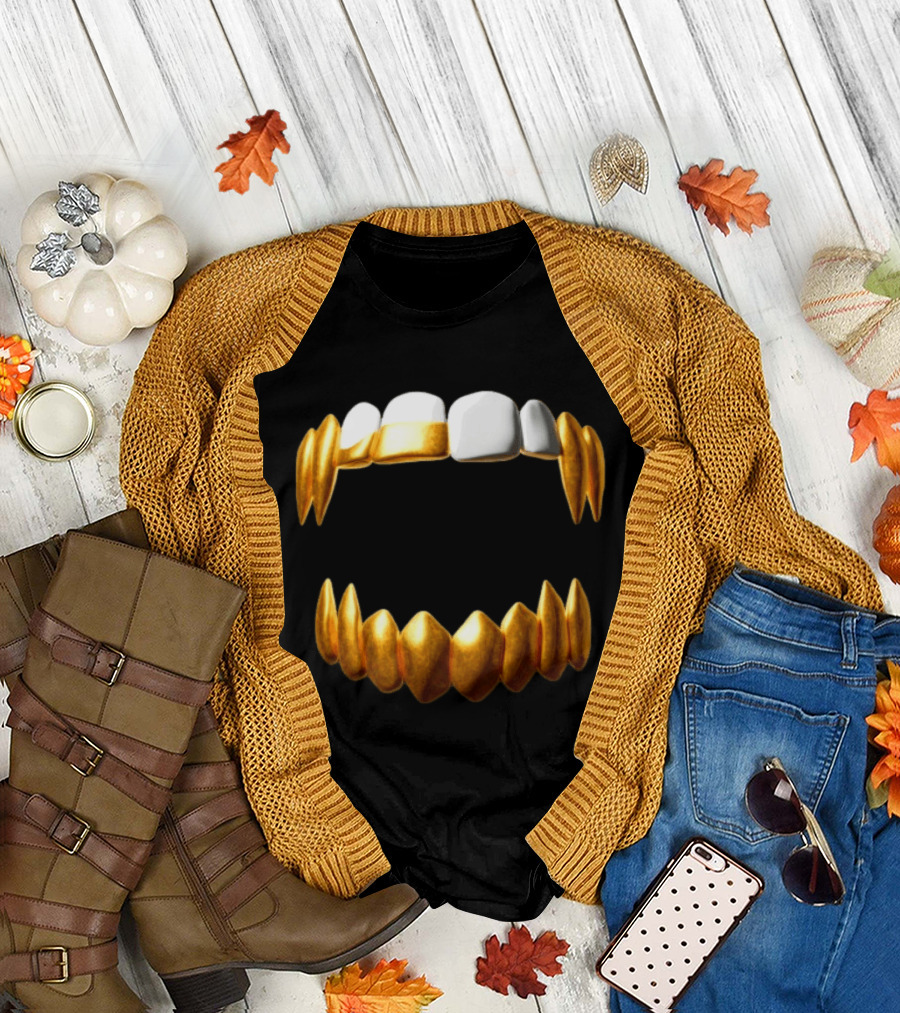 Sid The 3Rd Shop Store Gold Teeth Grillz T-Shirt