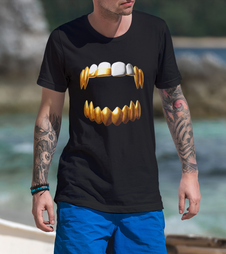 Sid The 3Rd Shop Store Gold Teeth Grillz T-Shirt