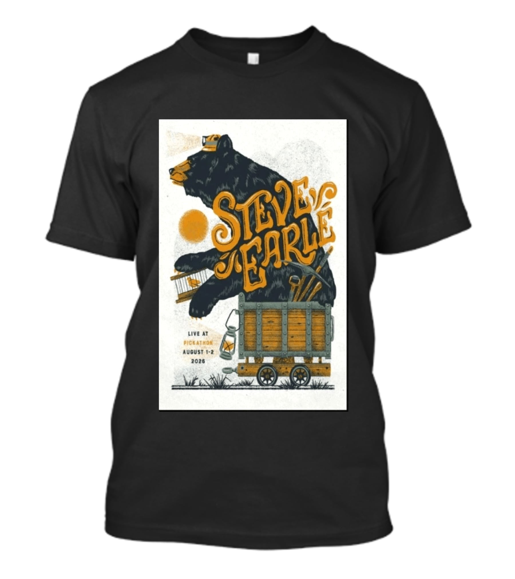 Steve Earle Pickathon Live August 1 2 2026 Event Bear T-Shirt