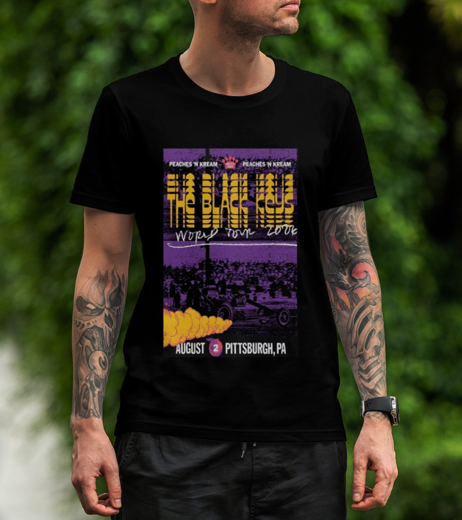 The Black Keys World Tour 2026 Peaches 'N Kream August Pittsburgh PA T-Shirt