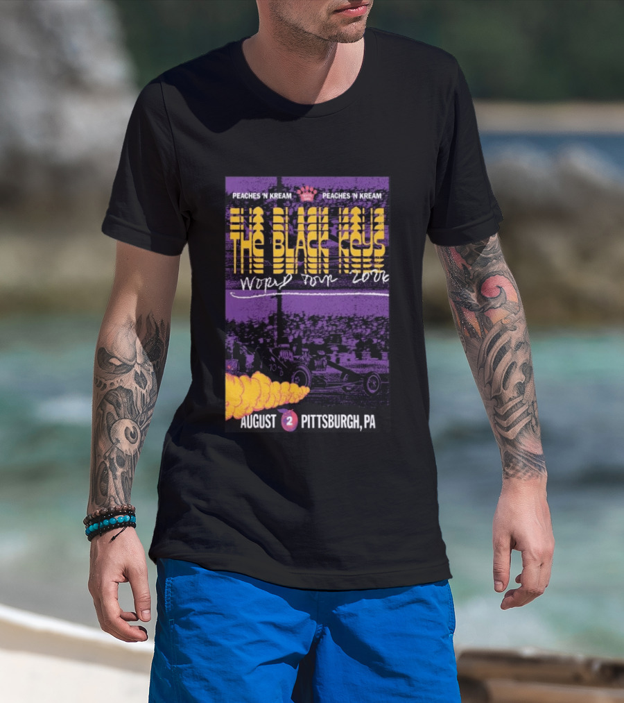 The Black Keys World Tour 2026 Peaches 'N Kream August Pittsburgh PA T-Shirt