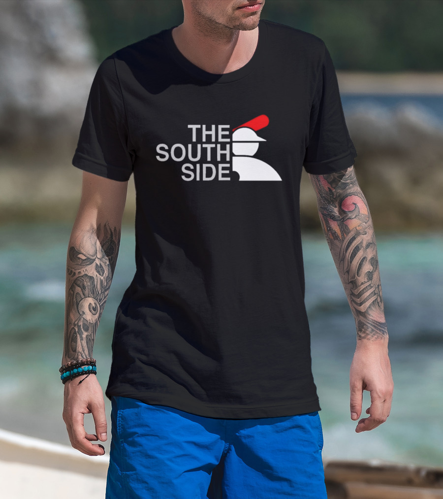 The South Side Baseball Icon With Red Cap T-Shirt