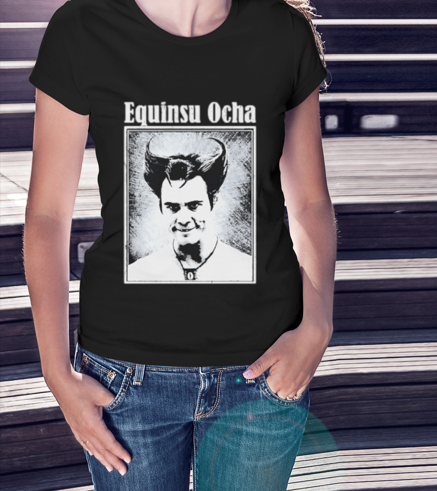 Jim Carrey Equinsu Ocha Ace Ventura Distressed Vintage Look T-Shirt