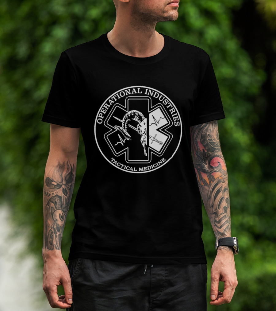 Operational Industries Tactical Medicine Star Of Life With Snake T-Shirt