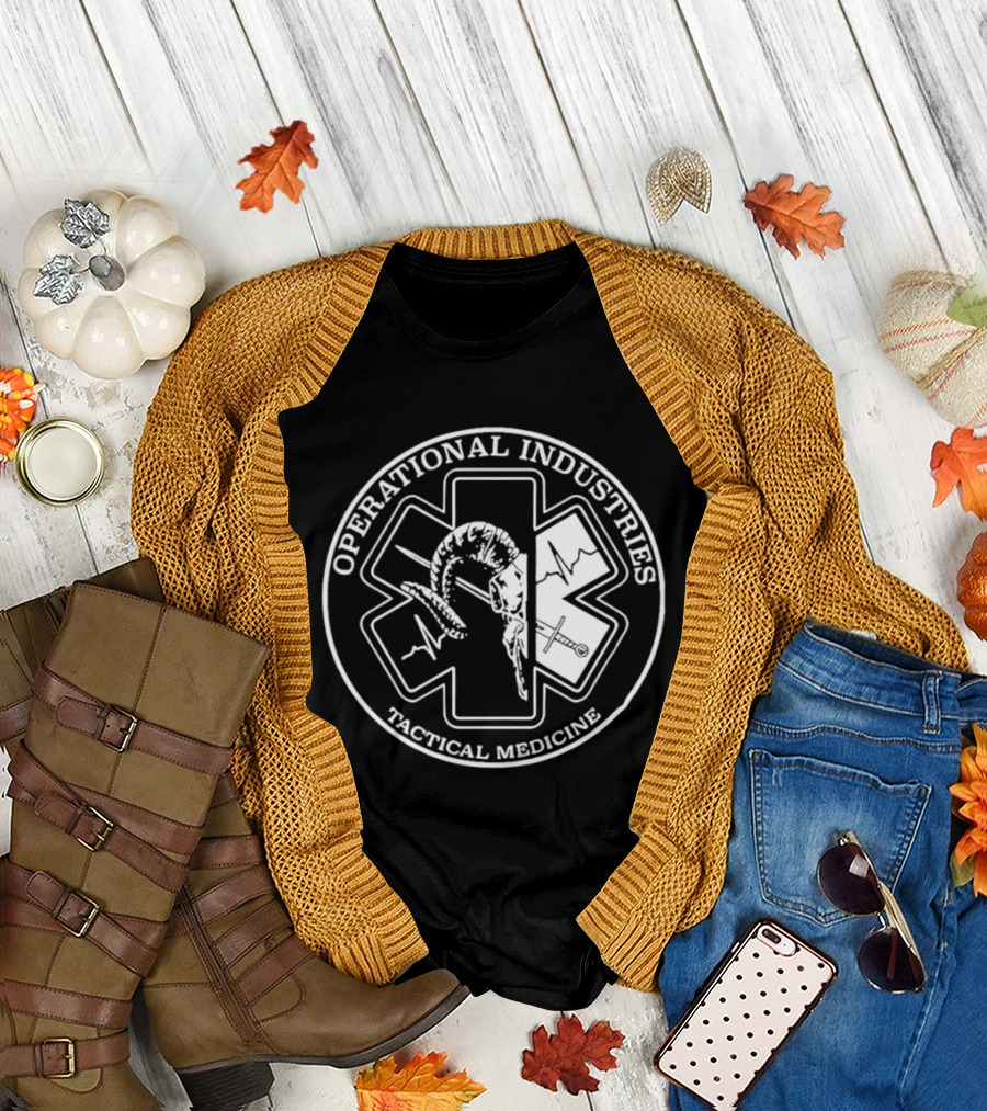Operational Industries Tactical Medicine Star Of Life With Snake T-Shirt
