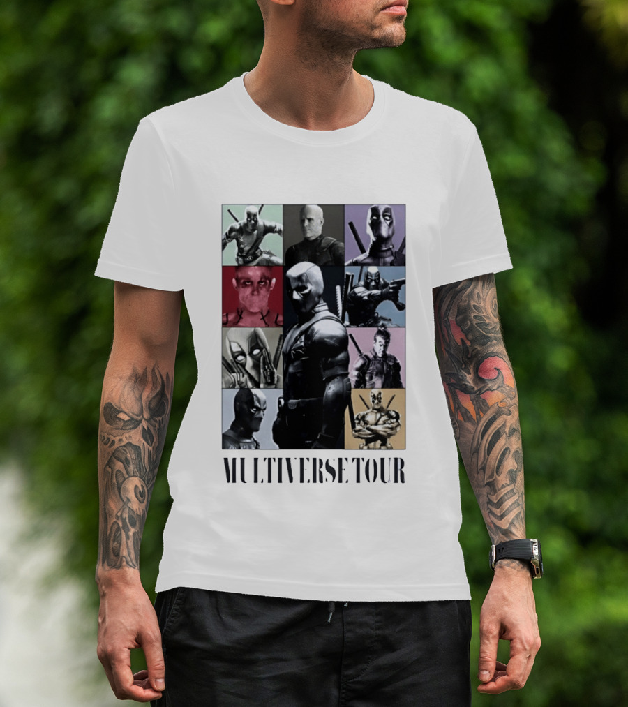 Deadpool Multiverse Tour Marvel Ryan Reynolds T-Shirt