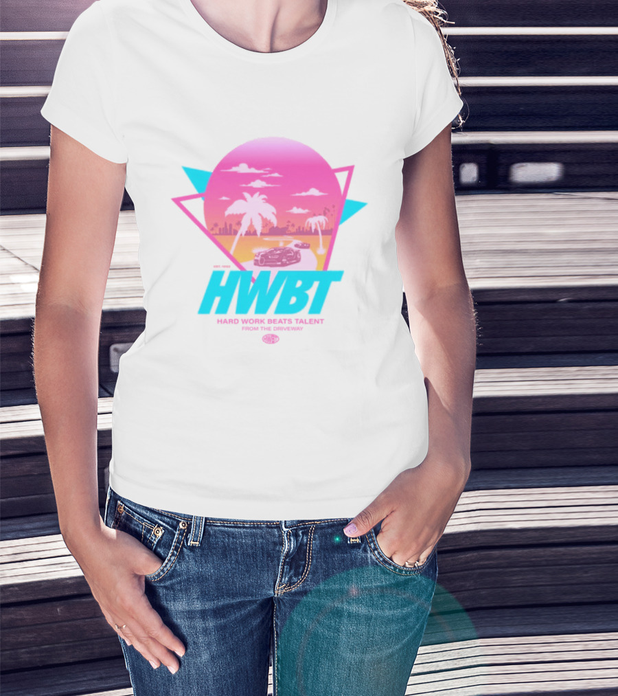 HWBT Miami Dreams Sunset Drive Neon T-Shirt