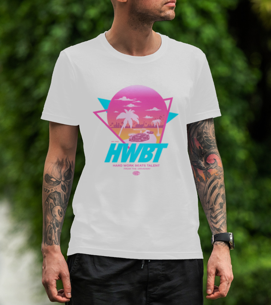 HWBT Miami Dreams Sunset Drive Neon T-Shirt