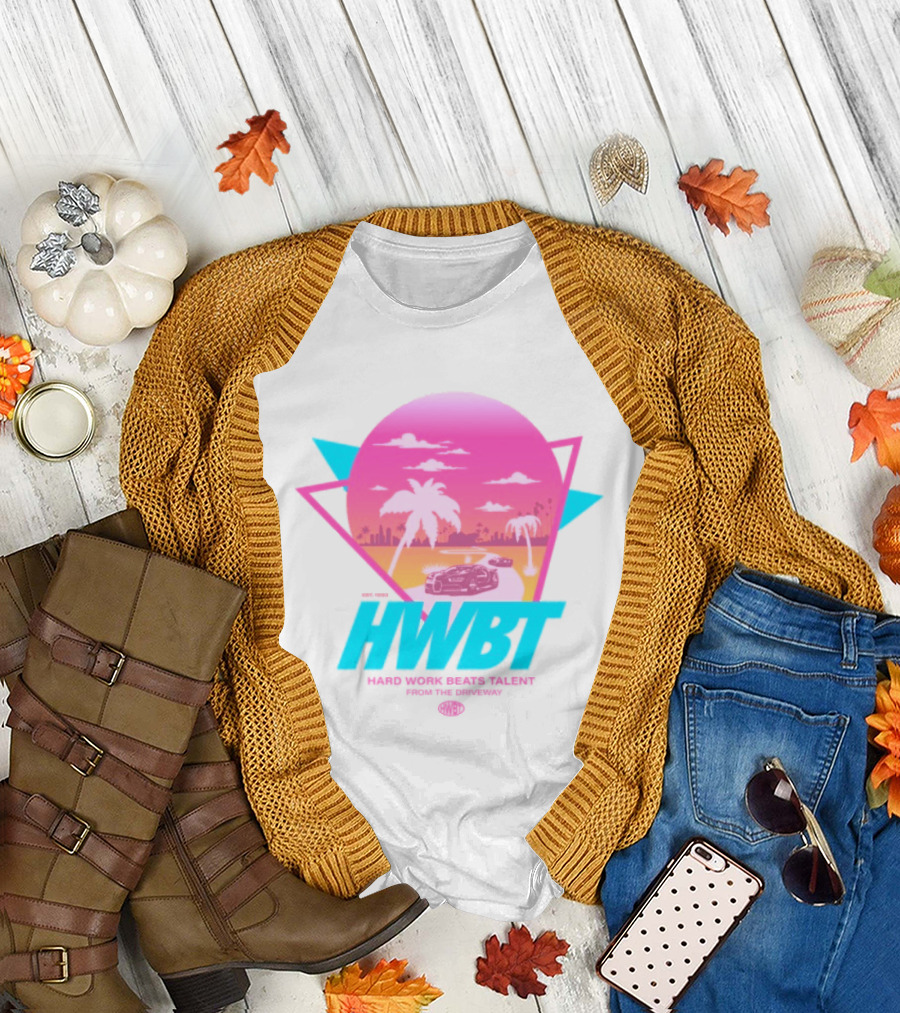 HWBT Miami Dreams Sunset Drive Neon T-Shirt