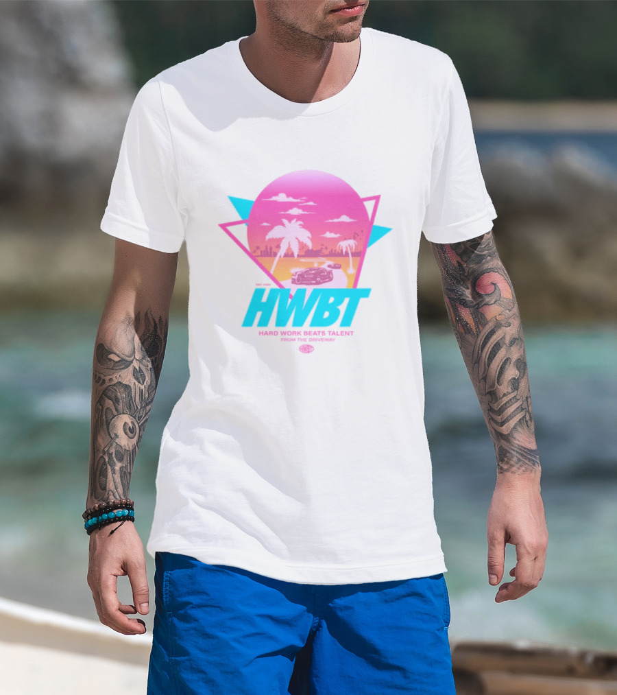 HWBT Miami Dreams Sunset Drive Neon T-Shirt