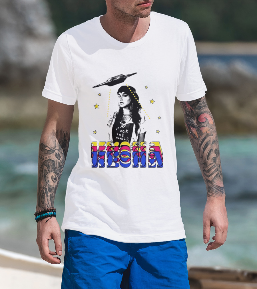 Kesha UFO Space Stars Tie Dye T-Shirt