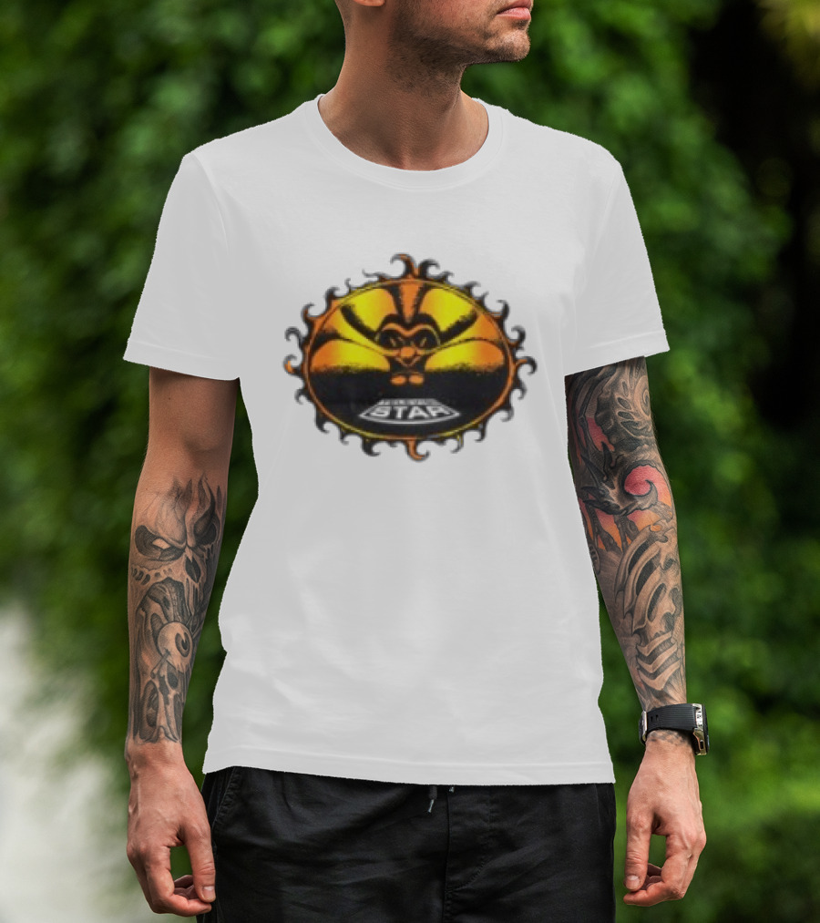 Televisi Star Catalog Store Heatwave Sun Logo White T-Shirt