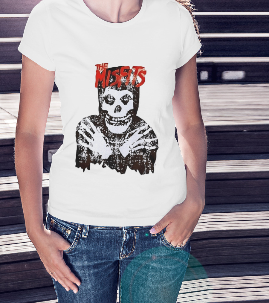 The Misfits Crimson Ghost Skull Punk Rock T-Shirt