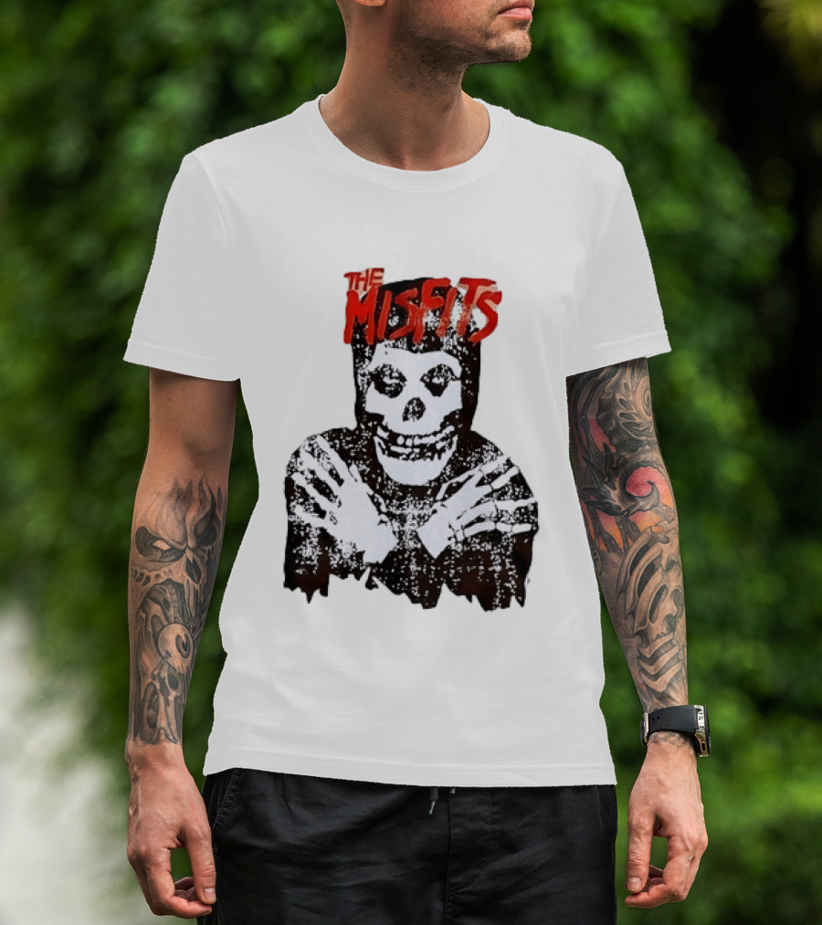 The Misfits Crimson Ghost Skull Punk Rock T-Shirt
