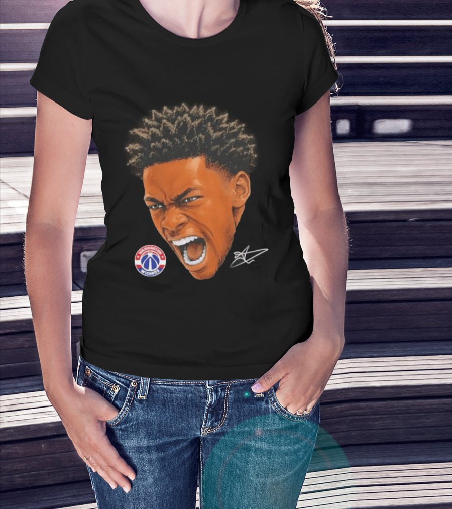 Bilal Coulibaly Washington Wizards NBA Big Face Player T-Shirt
