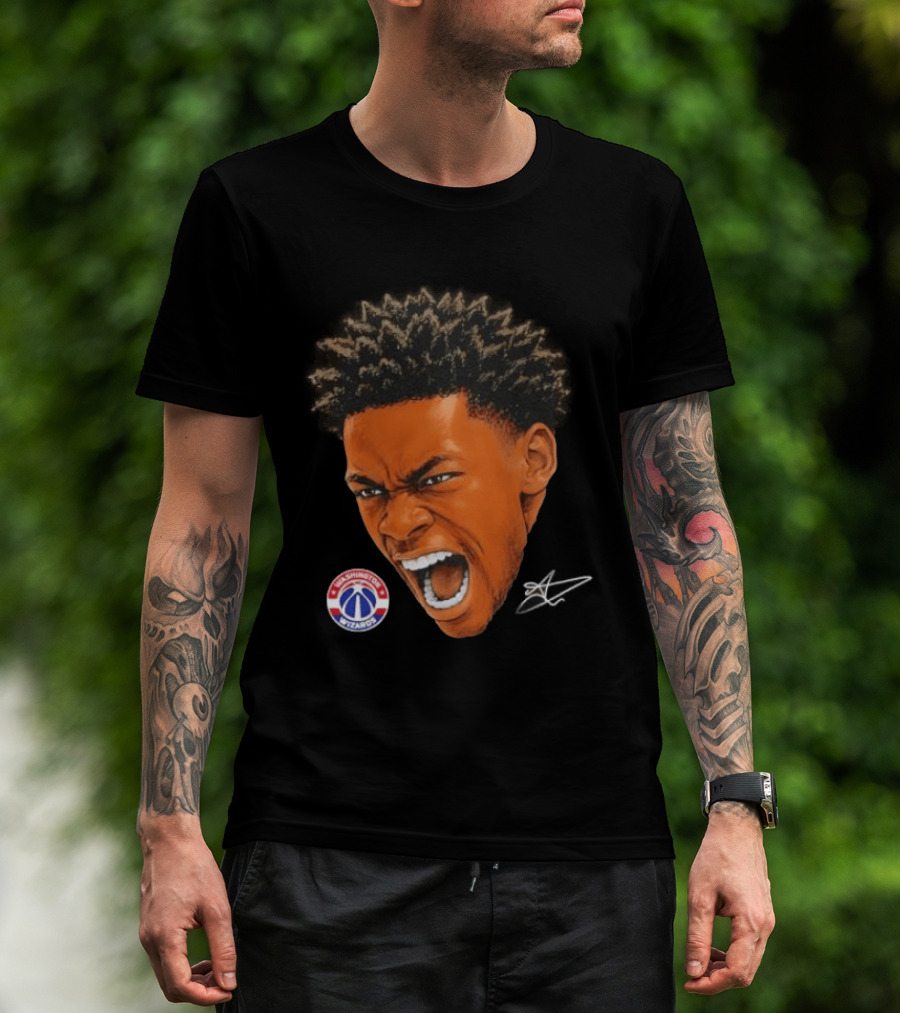 Bilal Coulibaly Washington Wizards NBA Big Face Player T-Shirt