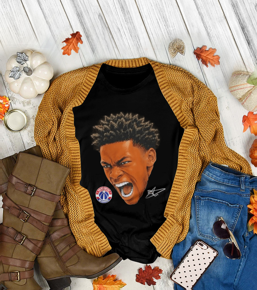 Bilal Coulibaly Washington Wizards NBA Big Face Player T-Shirt